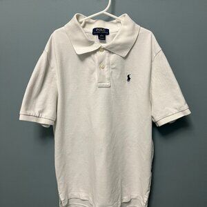 Ralph Lauren Boys White Polo Shirt – Size Large (14-16)